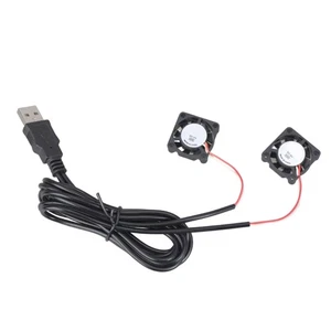 Szybka prędkość Dwa wentylatory chłodzące USB do drukarki 3D RPi Elektronika Chłodnica Chłodnica - Zdjęcie 1 z 8