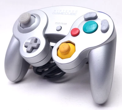 Nintendo GameCube Controller Grey Silver DOL-003 Genuine OEM Authentic - TESTED - Image 1 of 4