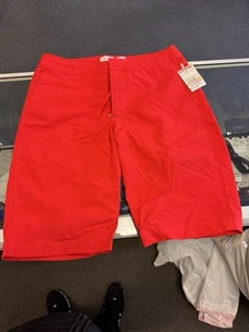 Orlebar Brown Sz 28 Mens OB Classic Dane Swim Trunks RED Lined 10” inseam - Picture 1 of 8