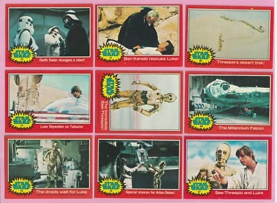 1977 Topps STAR WARS Series 2 Red Complete Set Cards 67-132 + Stickers 12-22 *A9 - Image 1 of 4