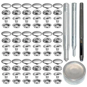 Heavy Duty Stainless Steel Snap Stud Buttons for Marine Boats 72Pcs - Picture 1 of 12