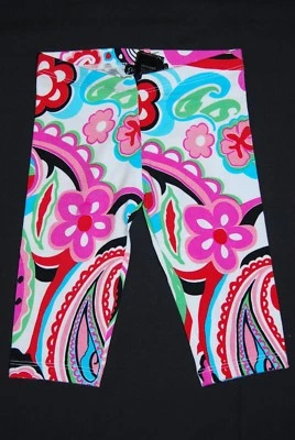 NWT Flowers by Zoe Multi Color Paisley Capri Leggings Size 12M - Image 1 of 2