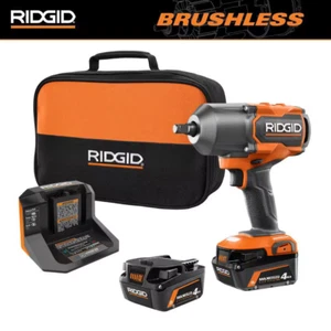 RIDGID 18V Brushless Cordless 4-Mode 1/2 In. High-Torque Impact Wrench Kit with - Picture 1 of 11