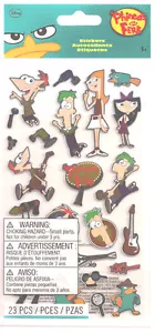 23 adesivi Disney PHINEAS e FERB Perry l'ornitorinco album di ritagli vacanze estive - Foto 1 di 1