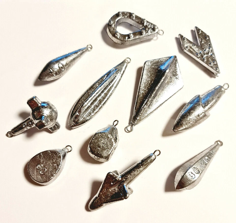 KARPFENBLEI, GRUNDBLEI, ÖSE, INLINE, ANGELBLEI, VERSCH. MODELLE & GEWICHTEN NEU - Bild 1 von 1