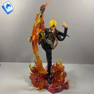 Action Figure One Piece Sanji Diable Jambe 30cm STATUA DA COLLEZIONE Anime - Immagine 1 di 4