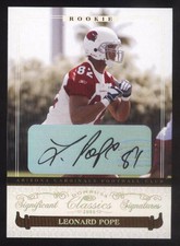 2006 Donruss Classics Significant Signatures Gold #128 Leonard Pope /100
