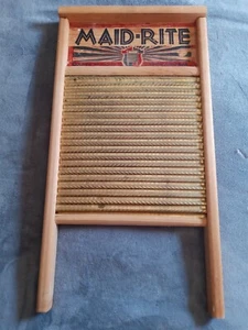 Vtg Maid Rite Brass Washboard Columbus Washboard Company Ohio - Picture 1 of 7