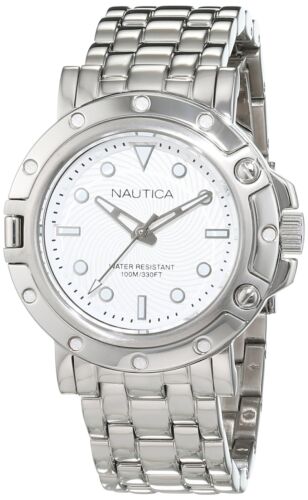Nautica Women's NAD15524L NST 800 Women's Analog Display Quartz Silver Watch