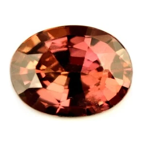 Remarkable Certified 0.68ct Natural Unheated Peach Sapphire Madagascar Oval - Picture 1 of 6