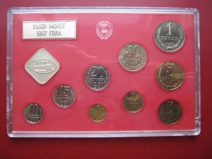 URSS Russia 1987 UNC Set MICETTO-RUBLO ORIGINALE SIGILLATO caso da Leningrado - Imagen 1 de 4