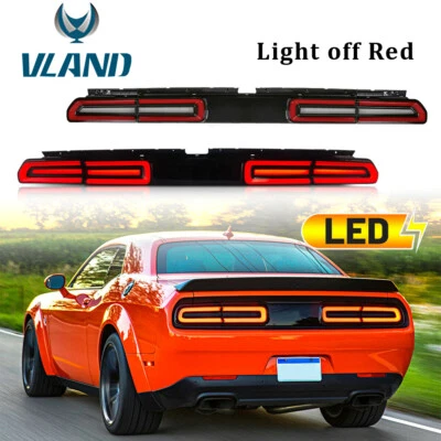 Luz trasera LED roja para Dodge Challenger 2008-2014 indicador secuencial Foto 1 de 4