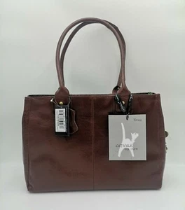 Catwalk Collection Braun Kensington Leder Tasche Schultertasche Neu Mit Etikett - Bild 1 von 11