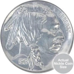 Jumbo Coin - Jumbo Buffalo Nickel is 3 Inches in Diameter! - Jumbo Metal Coin - Picture 1 of 3