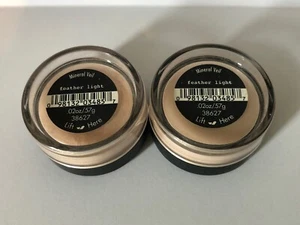 2x polvo de ajuste de velo mineral ligero pluma bareMinerals nuevo sellado 0,02 oz - Imagen 1 de 2