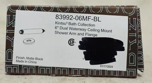 Brizo Kintsu 6" Dual Waterway Ceiling Mount Shower Arm 83992-06MF-BL - Picture 1 of 2