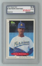 1991 CLASSIC BEST PEDRO MARTINEZ PRO N-GEM 9.8 . SAN ANTONIO MISSIONS #355
