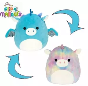 Squishmallows Flip A Mallows Dragón y Unicornio Fantasía Peluche Mágico Niños Niñas - Imagen 1 de 6