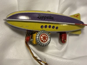 Tin Zeppelin toy Ornament Made In Germany Rare Schylling? No Box - Picture 1 of 12