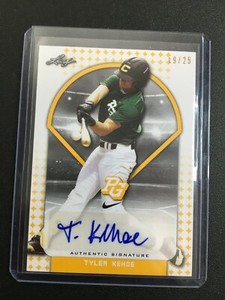 F73426  2018 Leaf Perfect Game National Showcase Auto/25 Yellow Tyler Kehoe