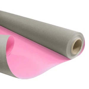 Rollo de papel Kraft acabado reversible 79 cm de ancho en rollo de 40 m gris rosa - Imagen 1 de 1