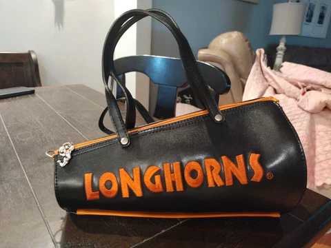 Megaphone Texas Longhorn Cheerleader Purse Handbag Crossbody Bag Cover