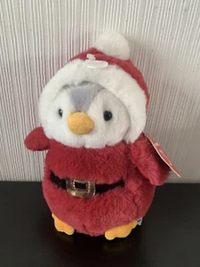 Aurora Bommel Pinguin Weihnachtsmann Plüsch NEU - Bild 1 von 5