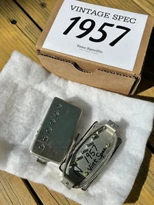 1957 Vintage Spec Pre-Sticker PAF Humbucker set Double Cream by Tone Specific - Picture 1 of 5
