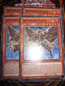 YU-GI-OH! COM INFERNOID PIATY LOT DE 4 (PLAYSET) SECE-FR016 NEUF EDITION 1 - Picture 1 of 1