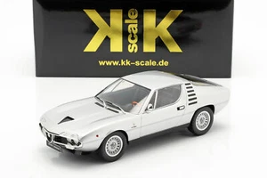 1970 ALFA ROMEO MONTREAL SILVER 1/18 MODEL BY KK SCALE MODELS 750 PIECES MADE - Picture 1 of 3