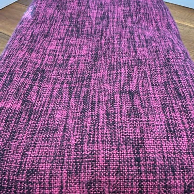 Sewing Fabric Woven Knit Pink & Black Cotton Texture 3yd x 60 Retro - Image 1 of 4