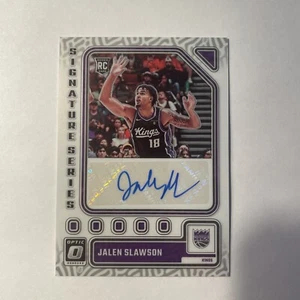 2023 Donruss Optic JALEN SLAWSON Signature Series Holo Rookie Auto #SS-SLW - Picture 1 of 2