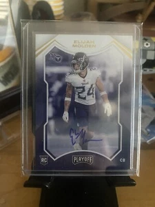 2021 Playoff Football Elijah Molden Rookie Auto Titans - Bild 1 von 2