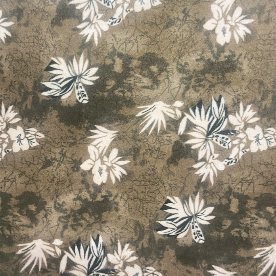 Woodland Flowers Print Fleece Fabric - 60" Wide - Sold by The Yard & Bolt - Image 1 of 1