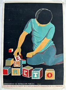 El Reto Pelicula Movie DIVEDCO Cartel Poster Serigraph DIP Puerto Rico - Picture 1 of 2
