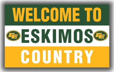 Edmonton Eskimos Football Team Memorable Flag 90x150cm 3x5ft Country Fan Banner - Image 1 of 4