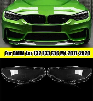 Transparent Headlight Lens Cover For BMW F32 F33 F36 F80 M3 F82 F83 M4 2018-2020 Foto 1 de 4