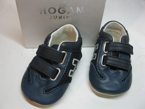 TOD’S HOGAN JUNIOR gruppo TOD'S modello OLYMPIA DOPPIO CINTURINO scarpe bambino (navy+grigio) UK3