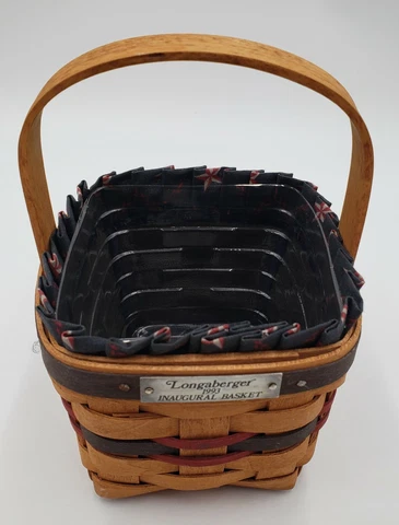 1993 MFG 1992 Vintage Longaberger Inaugural Basket Signed by Longaberger Family Cover