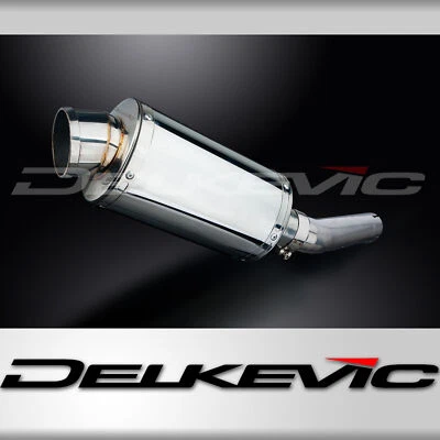 Honda CBR600 1991-1998 Delkevic Slip On 9" Oval Stainless Exhaust Muffler Kit - Image 1 of 4