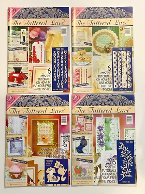 Tattered Lace Craft Magazines Issues 16 17 18 19 Bundle USED No Dies Papercraft - Image 1 of 4