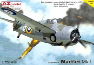 1/72 WW2 Fighter : Grumman Martlet Mk.I  [RN ] #AZ7804 : AZ MODELS - Picture 1 of 2
