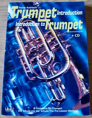 RAINER AUERBACH INTRODUCTION TO Bb TRUMPET SHEET MUSIC BOOK +CD (2004) BEGINNER - Image 1 of 4