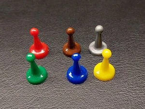 1966 Cadaco Ten Commandments Bible Game No 263 Mover Playing Pieces 6pcs Set - Picture 1 of 1
