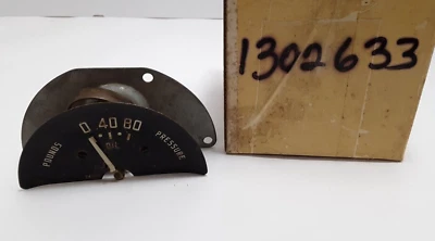 1949 Dodge Coronet Deluxe Custom Meadowbrook Oil Pressure Gauge 1302633 NOS. - Image 1 of 4