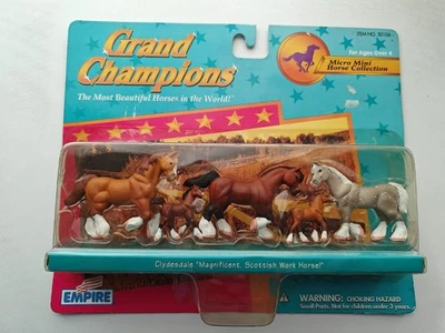 Grand Champions Micro Mini Caballo Colección Clydesdale Caballo de Trabajo Escocés 1997 Foto 1 de 4