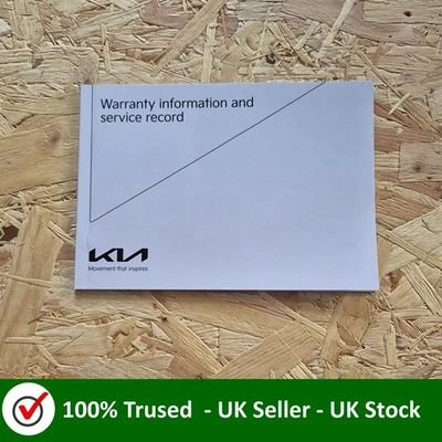 Kia Service History Blank Book For All Model - Image 1 of 3