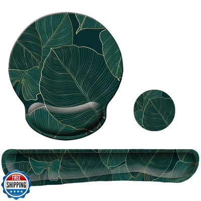 Keyboard Wrist Rest Pad Mouse Pad with Wrist Support Set of 3, Mousepad with  - Image 1 of 4