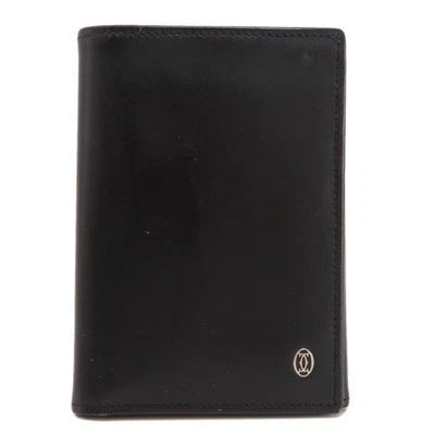 CARTIER Cartera Triple Plegable Cartera Sin Bolsillo para Monedas Cuero Damas [Usado] Foto 1 de 4