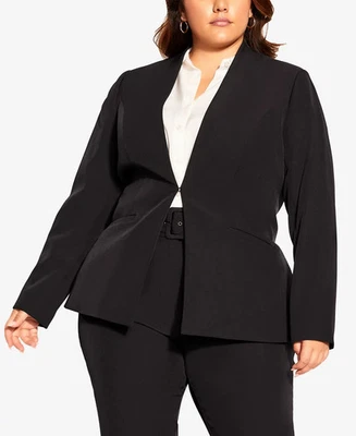 Chaqueta City Chic Jkt Charlotte para mujer 20 en negro Foto 1 de 3